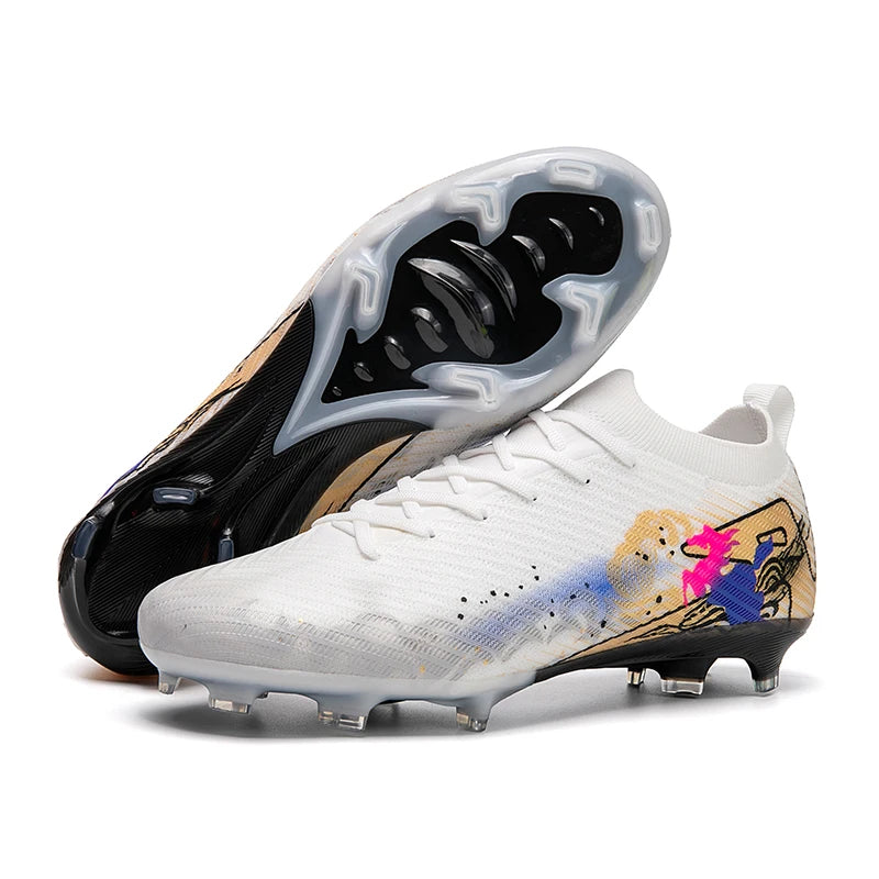 Chaussures de football pour hommes, bottes de football professionnelles originales, chaussures de terrain décontractées de haute qualité, ultra-légères, antidérapantes, pour activités de plein air.
