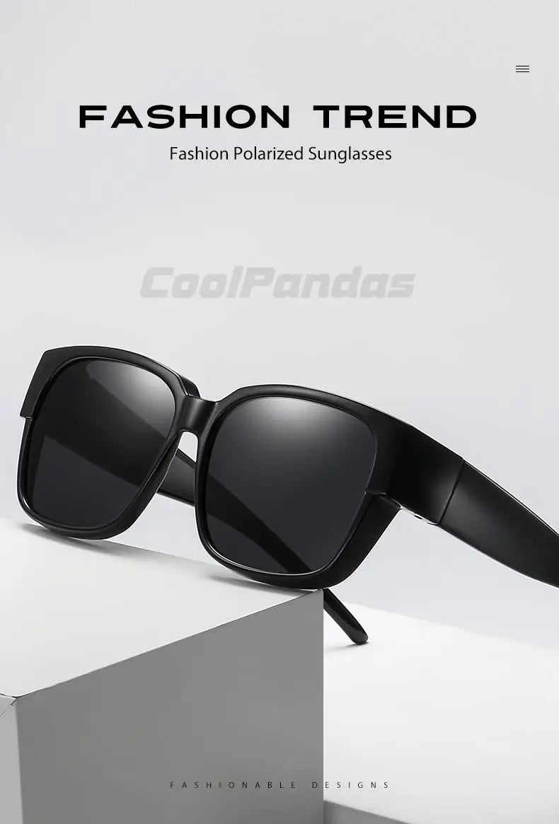 Fit Over myopia glasses cover Sunglasse Polarized Men Women UV400 Goggles Outdoor Travel Driving Anti-Glare Cover Sun Glasses