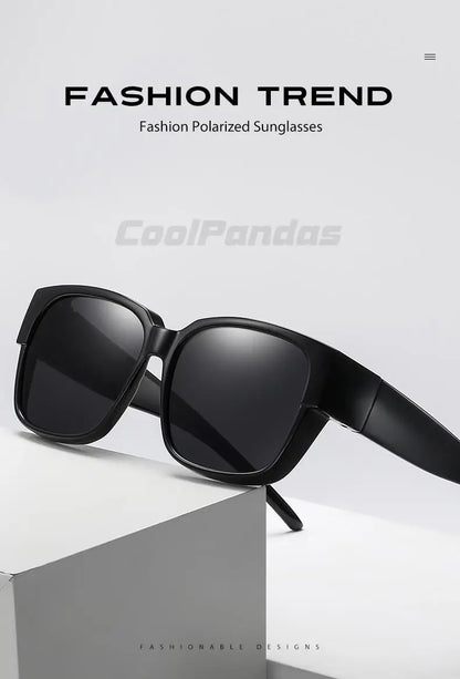 Fit Over myopia glasses cover Sunglasse Polarized Men Women UV400 Goggles Outdoor Travel Driving Anti-Glare Cover Sun Glasses