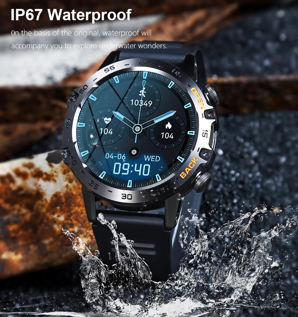 MEVADEN Steel 1.39 inch Men Luxury Smart Watch Bluetooth Call Sport Fitness Tracker Health Monitor Smartwatch for Male MD52
