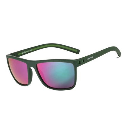 ZENOTTIC Polarized Sunglasses for Men Shades Lightweight TR90 Frame UV400 Protection Square Outdoor Trave Driving Sun Glasses