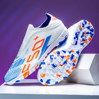 New Men’s Soccer Shoes Grass Football Boots Ultralight Sport Comfortable Indoor Cleats Non-Slip FG Turf Futsal Adult Non-Slip