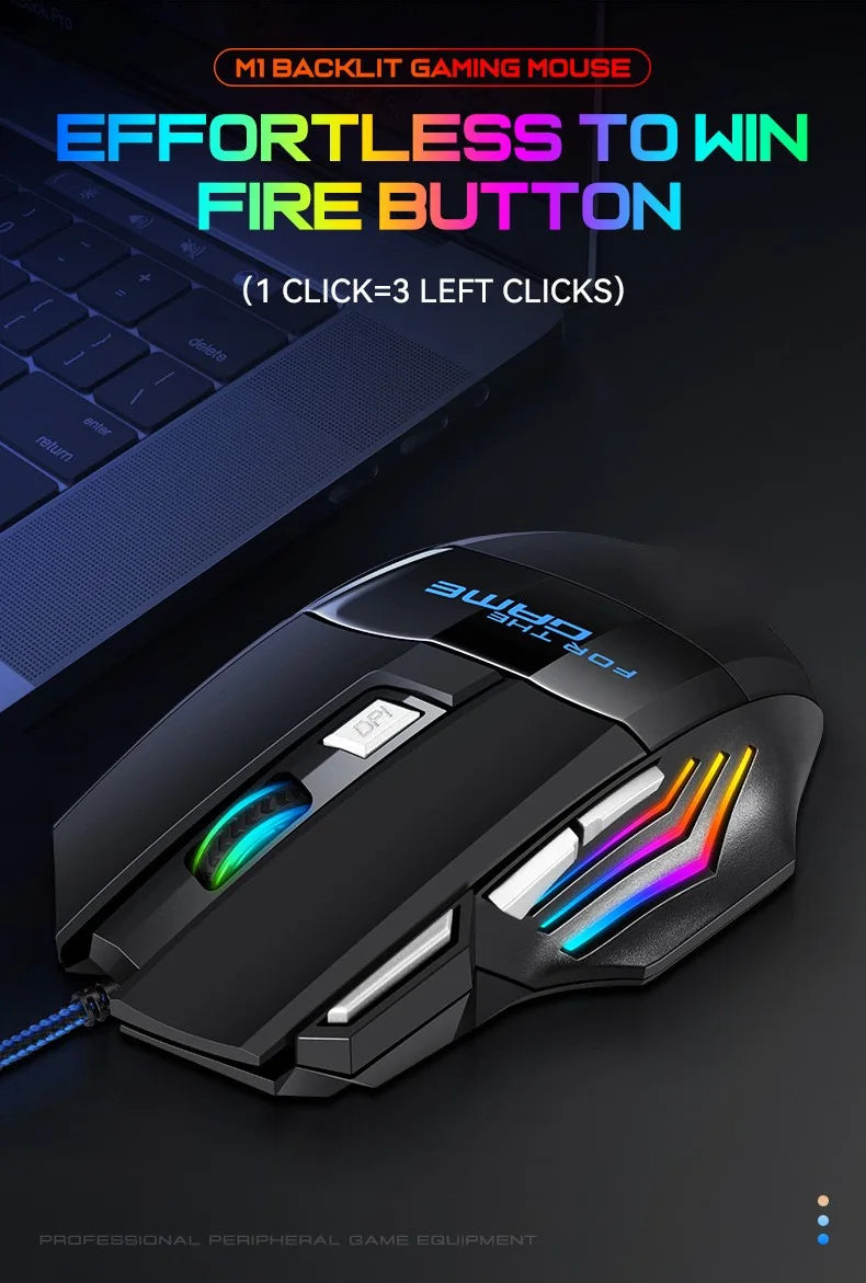 G6 Ενσύρματο Gaming Ποντίκι USB με 7 Κουμπιά, Τροχό Κύλισης, Ρυθμιζόμενη Οπτική Ανάλυση 5500DPI, Εργονομικό Ποντίκι E-sports για Laptop PC Xiaomi