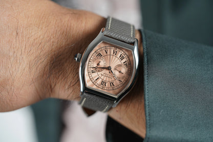 FARASUTE 36mm Luxury Retro Men Quartz Watch VH64 Movement Stainless Steel Sports Fashion Sapphire Glass Waterproof Watch Relogio