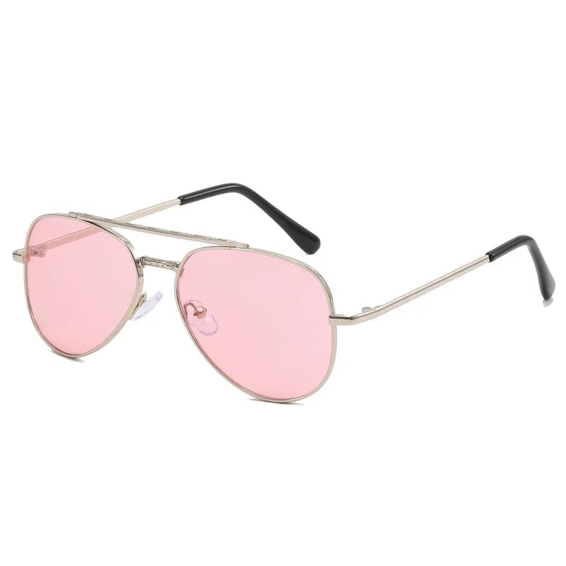 2025 UV400 Metal Children's Sunglasses for Boys and Girls, Toad Glasses for Children Sunglasses Boys And Girls Baby Aviator