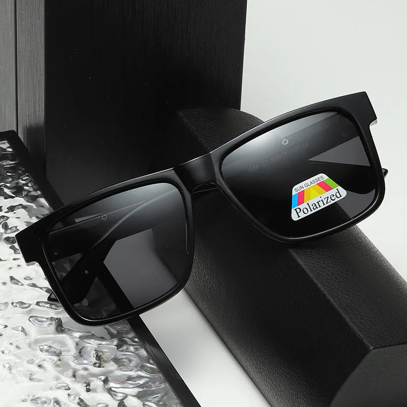 New Square Polarized Men Sunglasses Minimalist And Stylish Shades Suitable For Daily Use And Travel 1084
