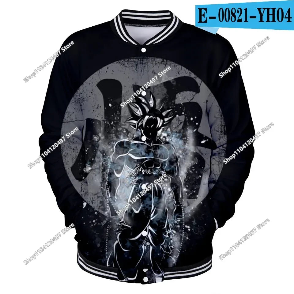 Dragon Ball Goku Kid Men Zipper Hoodie Cartoon Japan Style Anime Women Sweatshirt 2025 New Fashion Children Jackets Coat