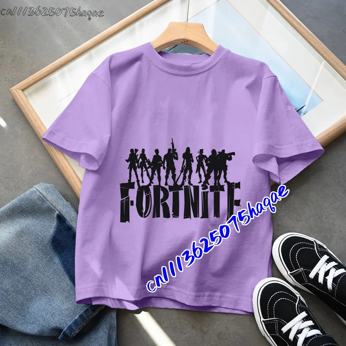 Fortnites Children T-shirts Game Cartoon Printed Figures Fortress Night Tees Game Short Sleeves Tops Summer Boys Girls Clothes