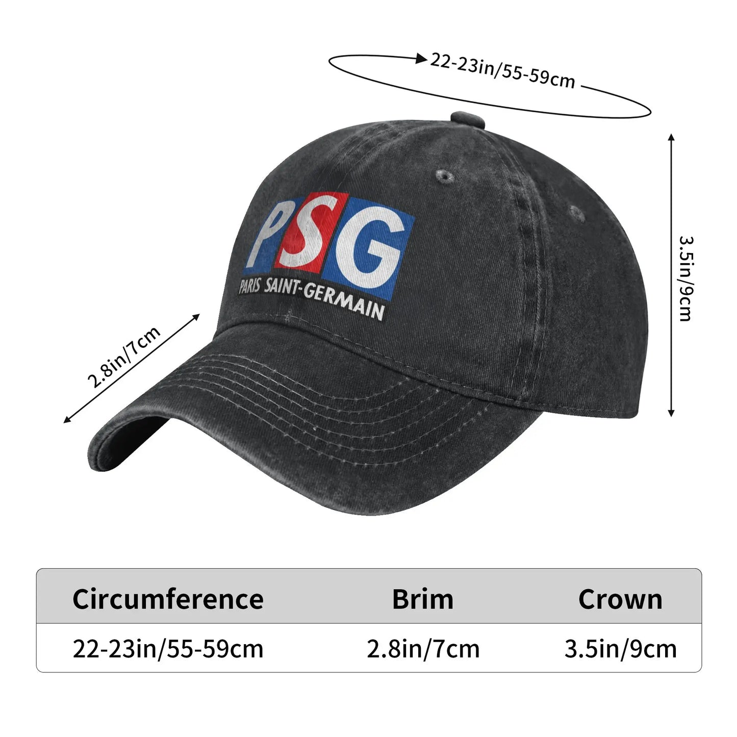 PSG Logo Casual Baseball Cap For Couple Women Summer  Hunting Camping Hip Hop Hats Fashion Breathable Baseball Caps