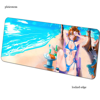 Mousepad gaming Overwatch με εκτύπωση HD 900x400x3mm, επιφάνεια για ποντίκι gamer για γραφείο υπολογιστή, οικονομικό mousemat για notebook και PC