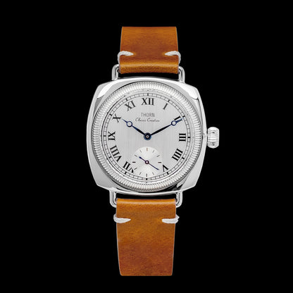 THORN T002 Watch Tribute to Classic Oyster Style Antique Pillow Shaped Watch, Retro Watch, Men's and Women's Couple Watches