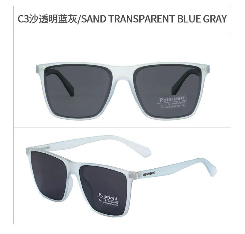 New Style Polarized Sunglasses Men Fashion Unisex Sports Business Black Sun Glasses Sun Protection UV400 Driving Sunshade Women