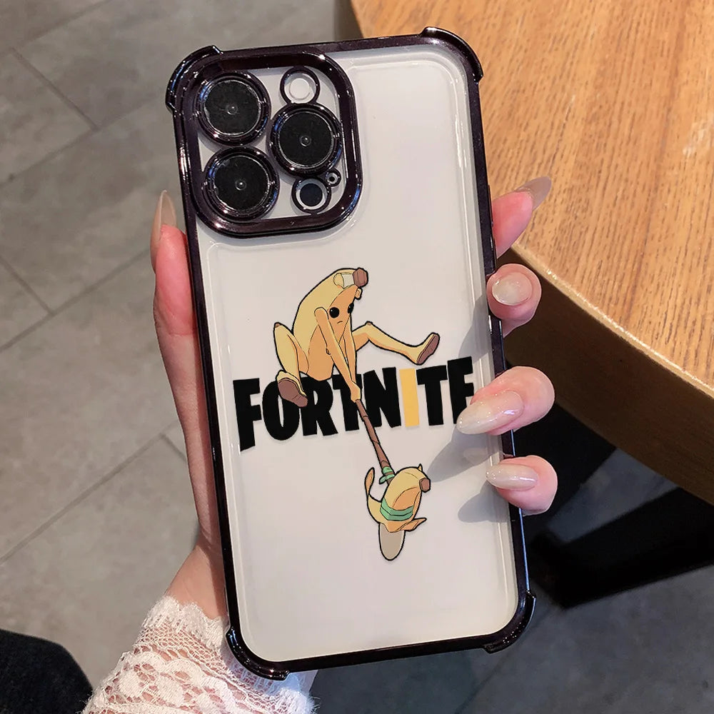 Etui na telefon Anime Fortnites Game Plating do Xiaomi Redmi A7 15 A3 15C 14C K50 A1 Note 15 14 13 12 12s Pro Plus 4G 5G, odporne na upadki