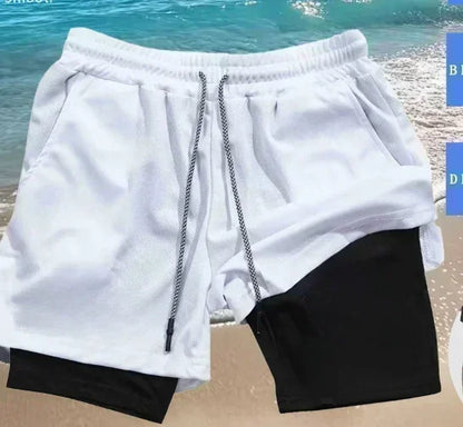 New Men's Dragon Ball Super Licensed Shorts 2025 - Japanese Anime Breathable Quick-Dry Beach Pants, Retro Y2K Hip Hop Style