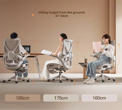 Stable Durable Ergonomic chair Floating wing waist support Computer chair Office chair Back chair Household e-sports chair