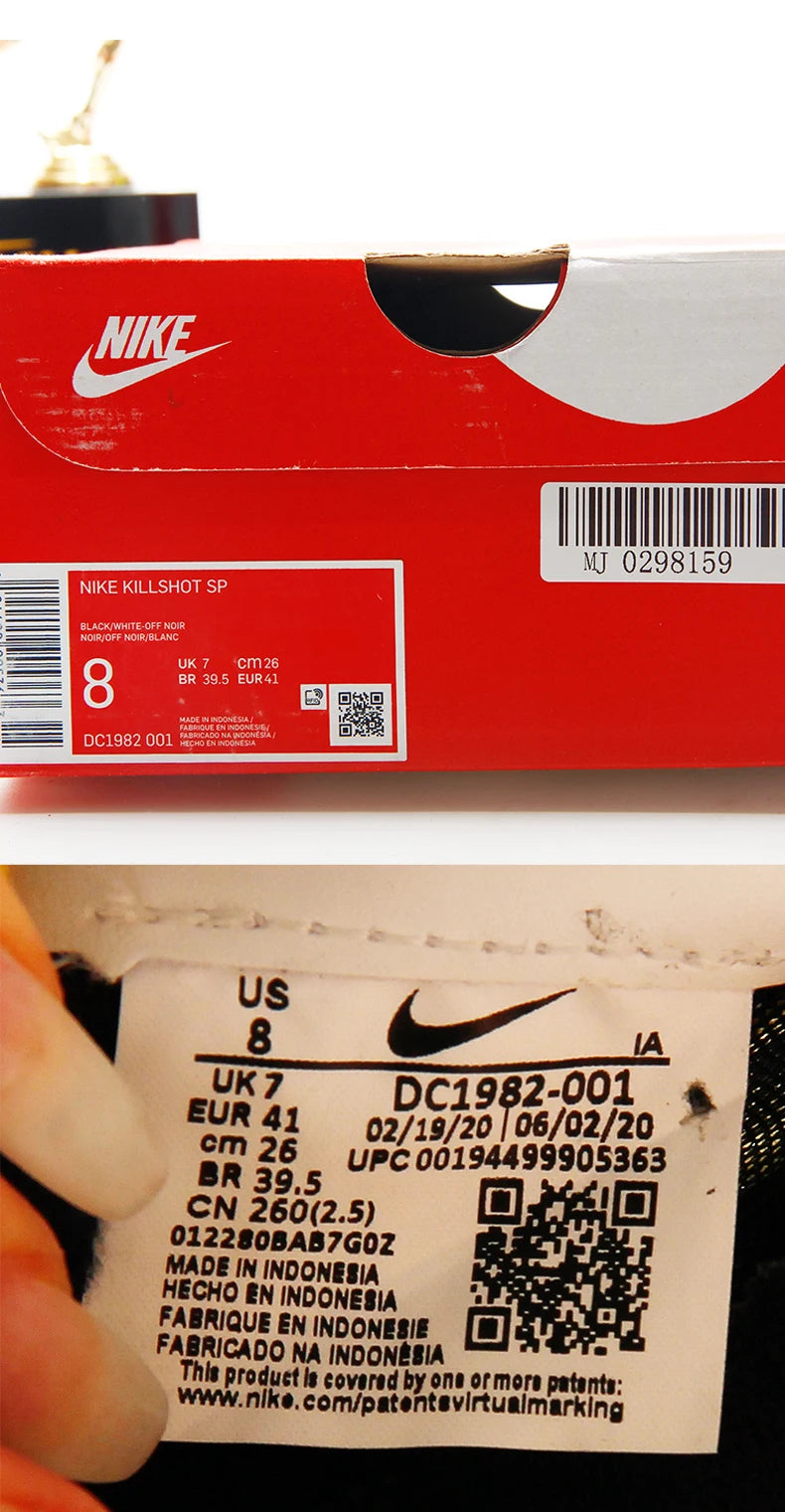 Oryginalne unisexowe, lekkie, codzienne buty skateboardowe Nike w stylu retro DC1982-001