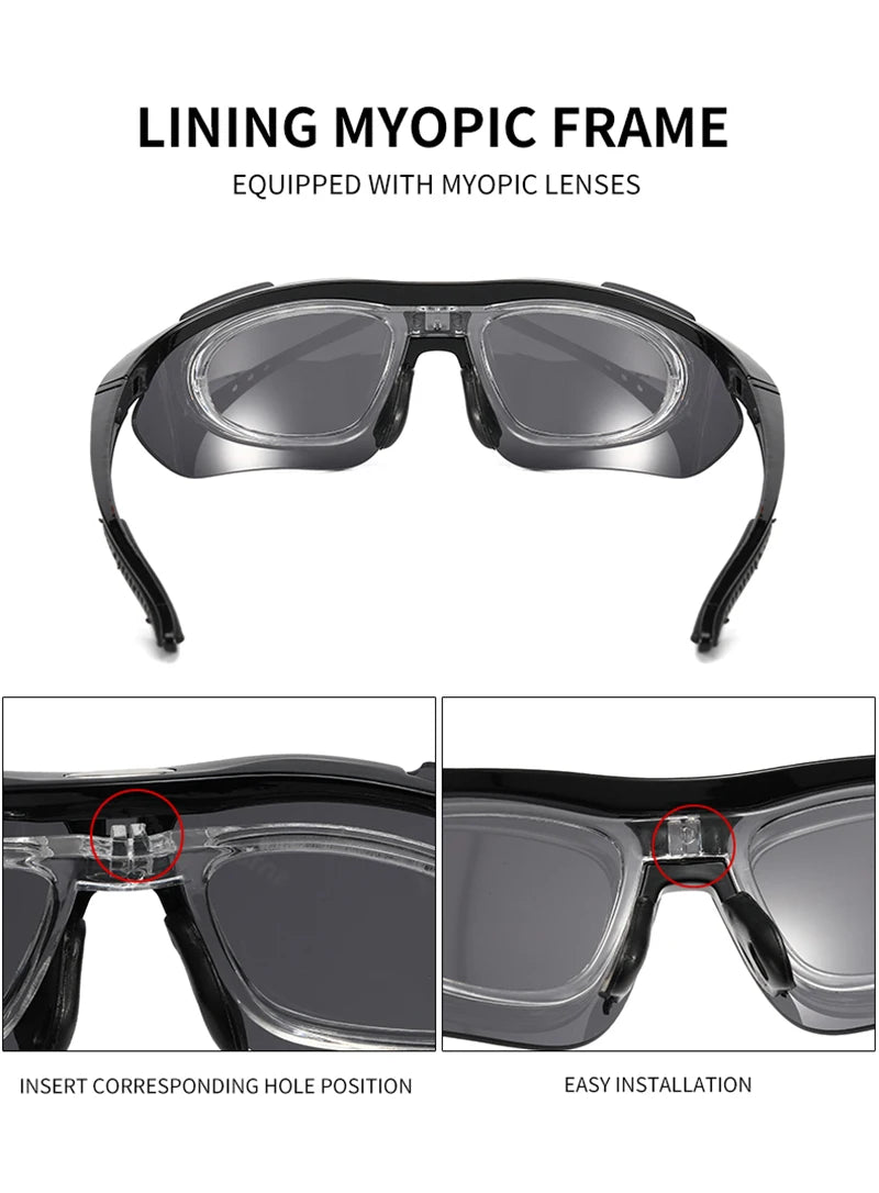 ELICIT New Photochromic Polarized Cycling Glasses Men Women Bike Glasses UV400 Eyewear Sunglasses HikingMTB Road Bicycle Goggles