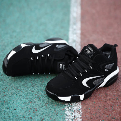 Plus Size Men's Trendy Colour Block Sneakers, Comfy Non Slip Lace Up Casual Durable Shoes For Men's Outdoor Activities