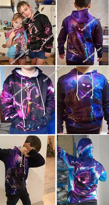 Children's Clothing Autumn Pullover T-shirt Hoodie New Fortnite Kids' Casual Wear Comfortable Streetwear