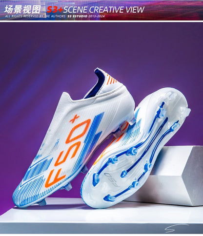 New Men’s Soccer Shoes Grass Football Boots Ultralight Sport Comfortable Indoor Cleats Non-Slip FG Turf Futsal Adult Non-Slip