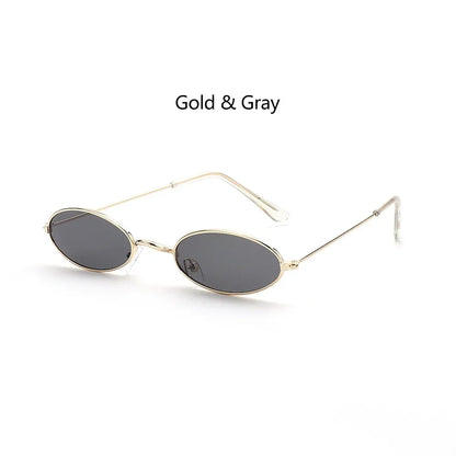 1PC Unisex Retro Small Frame Oval Sunglasses UV400 Fashion Design Sun Glasses Summer Vintage Shades Eyeglasses Accessories