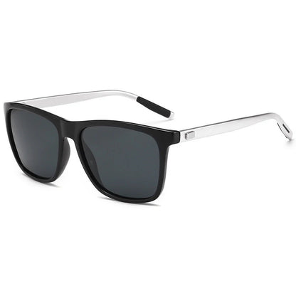 Classic Square Polarized Sunglasses Men High Quality Metal Sun Glasses Male Fashion Outdoor Anti Glare Driving Shades