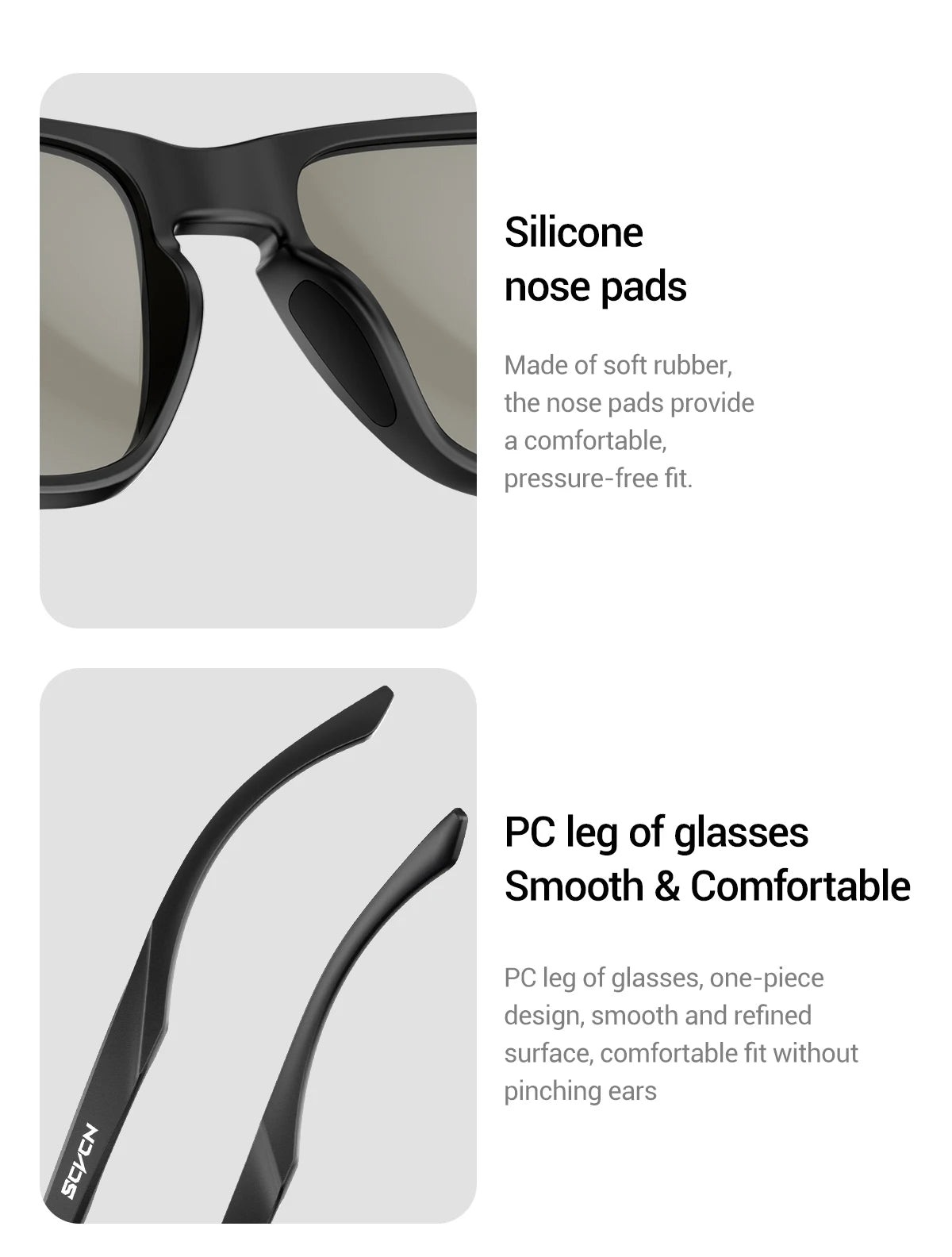 SCVCN Outdoor Polarized Water Sports Beach Ocean Sea Platform Fishing Cycling MTB Sunglasses Bicycle Sports Hiking Eyewear UV400