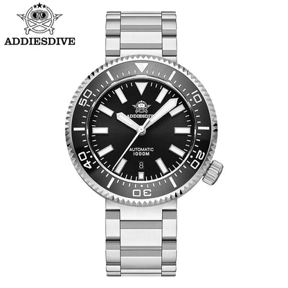 Relógio de mergulho de luxo para homem ADDIESDIVE, estanque até 1000 m, com vidro de safira e mostrador luminescente – Relógio mecânico automático