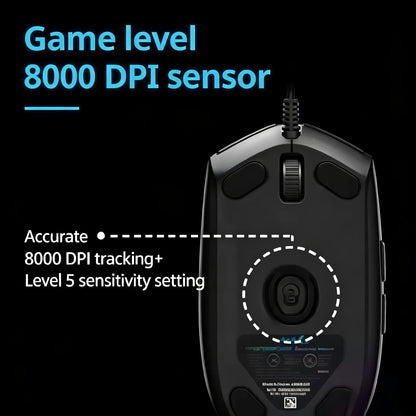 Logitech G102 laidinė žaidimų pelė, 8000 DPI, optinis efektas, e. sporto G102 USB laidinė pelė su PC