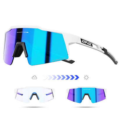 Kapvoe Photochromic Cycling Sunglasses Men Glasses Fashion Mountain Bicycle Outdoor Road Riding Goggles Eyewear Sports MTB Bike