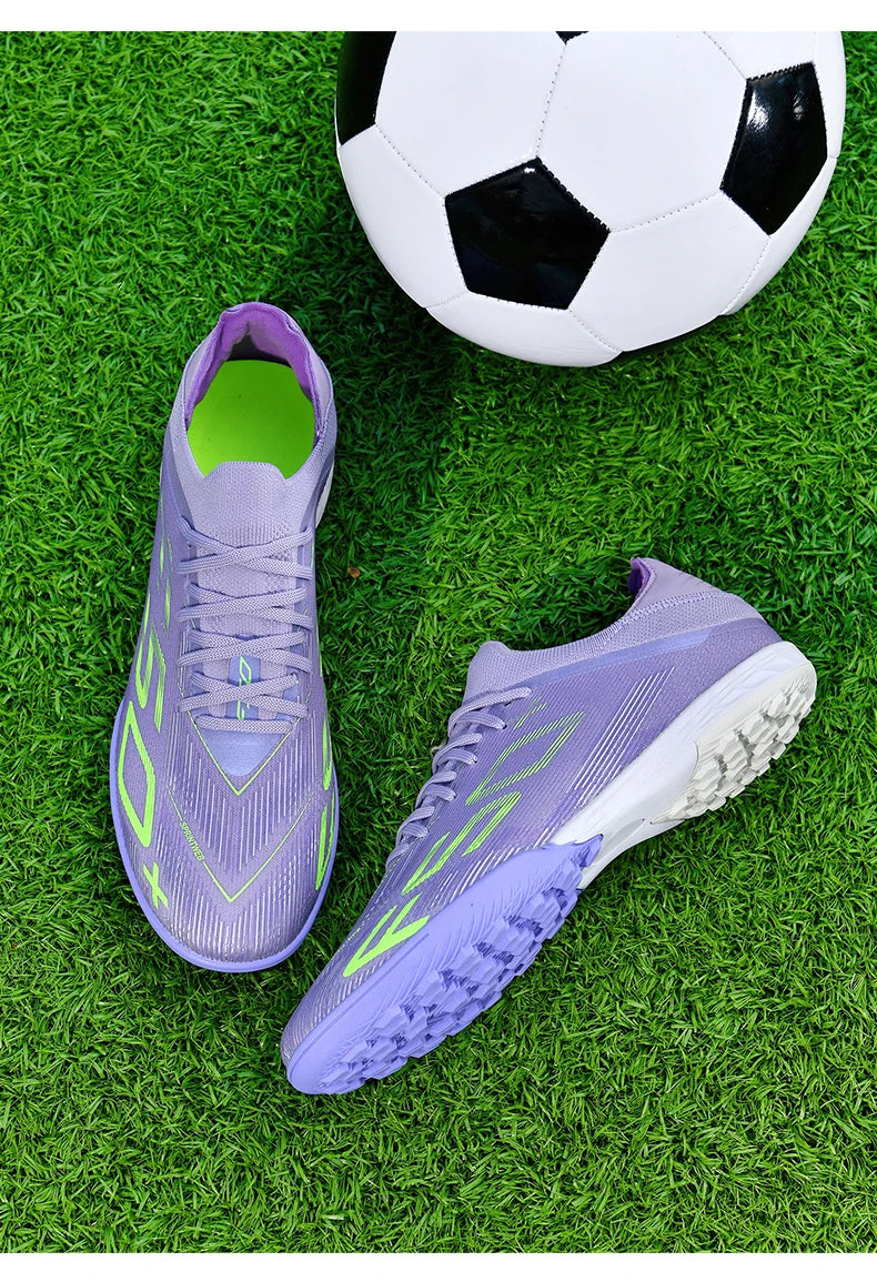 New Men Football Boots Non-Slip Match Grass Cleats High-top High-quality Soccer Shoes Futsal Sneakers Indoor Hot-selling Outdoor