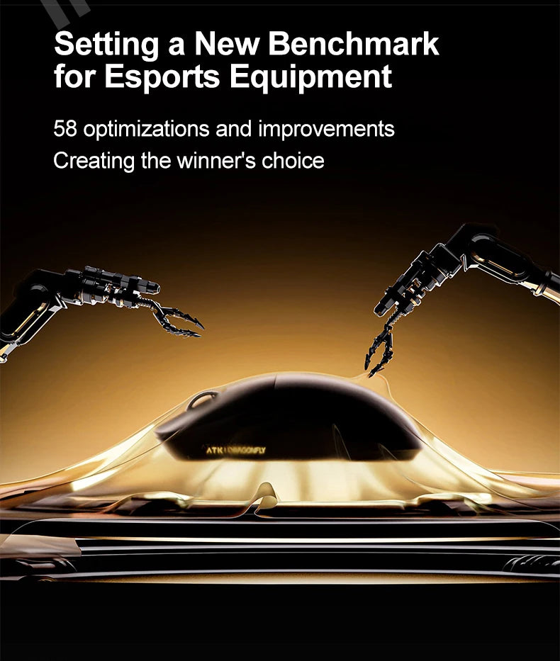 ATK Dragonfly A9 Ultimate Wireless Gaming Mouse A9 Air PAW3950 Ultra Lightweight Ergonomic E-sports Gamer FPS Mice CSGO A9 Ultra