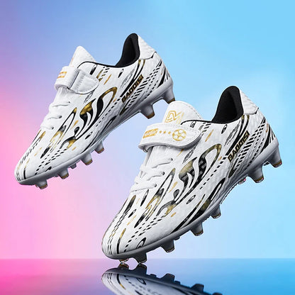Chaussures de Football professionnelles pour enfants, bottes de terrain de Football d'intérieur pour hommes, chaussures de Football originales TF/AG, crampons de société, entraînement sur gazon rapide