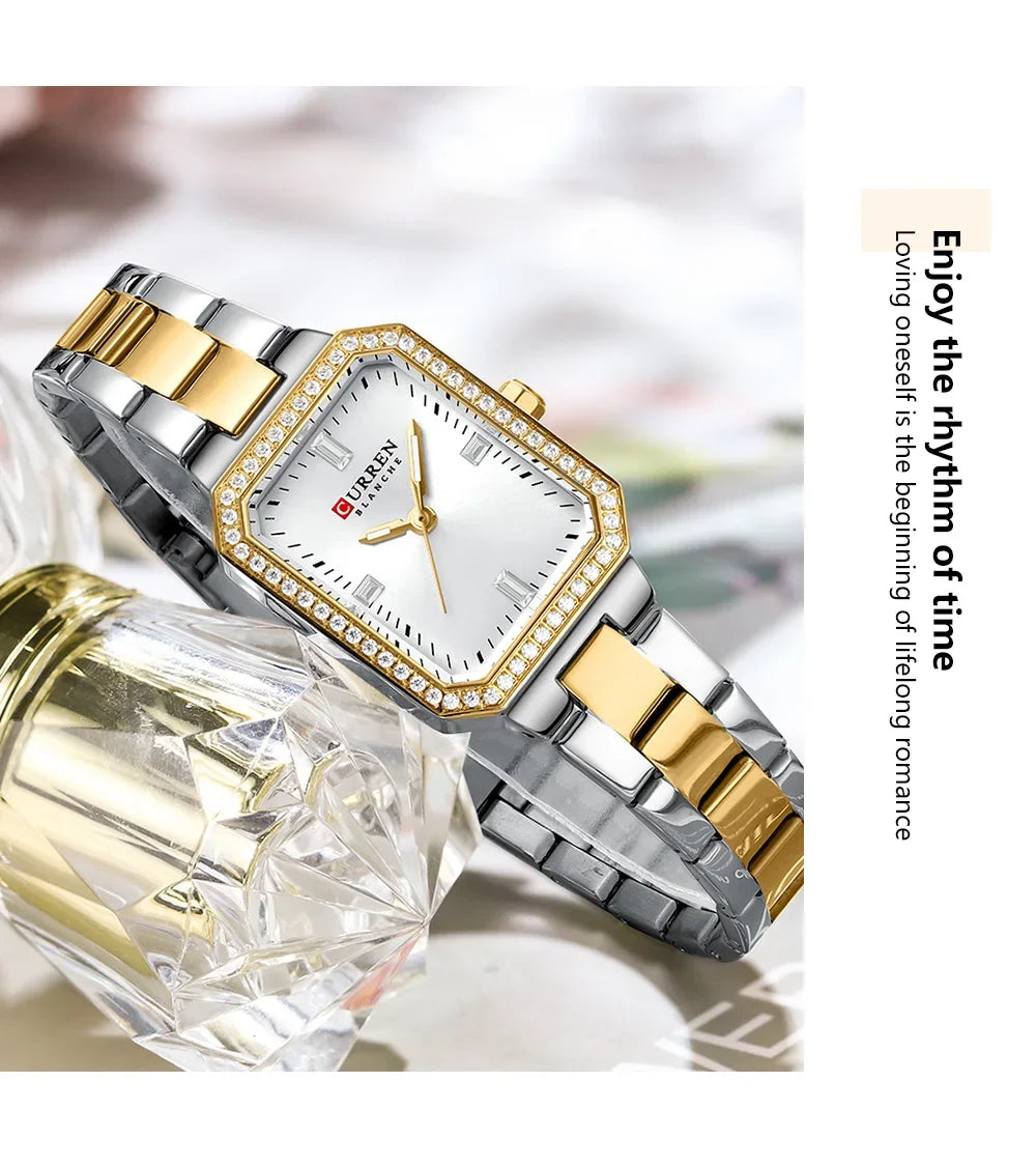 CURREN Elegant Quartz Ladies Wristwatch Top Brand Original Watch For Women Luxury Waterproof Luminous Watches