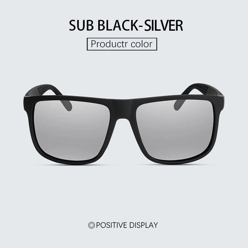 Luxury Square Polarized Cycling Sunglasses UV400 Male Vintage Eyewear Men Women Fashion Travel Driving Fishing Windproof Glasses