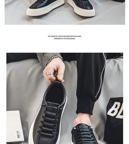 Sneakers da uomo, scarpe casual da uomo, ballerine da uomo, zapatillas da uomo, scarpe leggere in pelle PU traspiranti, scarpe da tennis sportive da uomo bianche