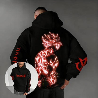 Dragon Ball Goku Graphic Hoodie Men Women Spring Autumn Streetwear Oversized Casual Hooded Sweatshirt Pullover Tops Anime Print