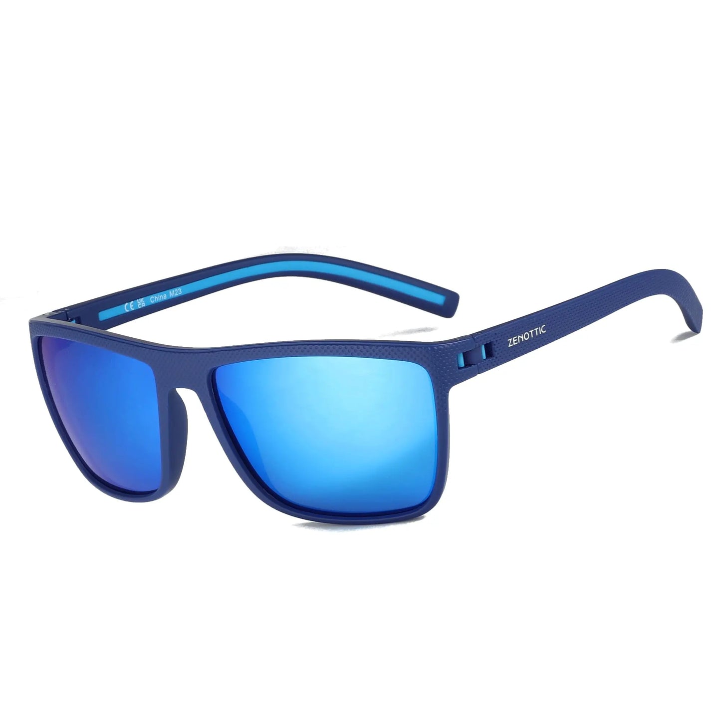 ZENOTTIC Polarized Sunglasses for Men Shades Lightweight TR90 Frame UV400 Protection Square Outdoor Trave Driving Sun Glasses