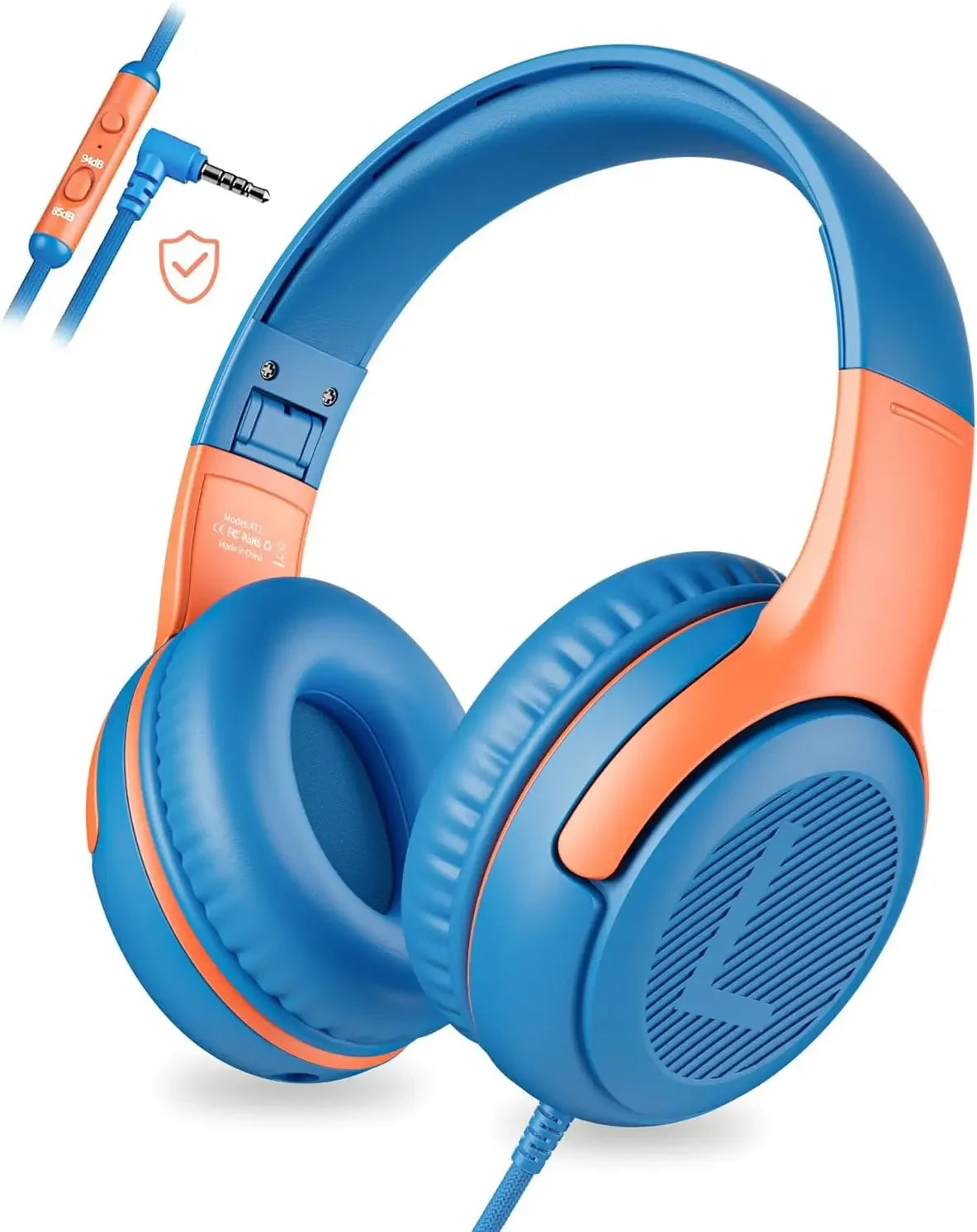 1/2/3 pièces AWATRUE AT2 Casque filaire pour enfants avec micro, casque supra-auriculaire pliable pour PC, ordinateur portable