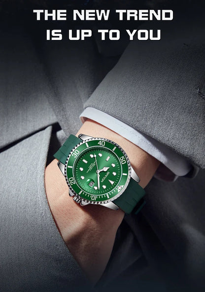 SANDA 7018 Hot Sell Men Quatrz Watch Sport Mens Watches Top Brand Luxury Waterproof Silicone Quartz Clock Men Relogio Masculino