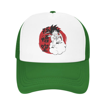 Son gohan D-Dragon Ball Z Trucker Hat Unisex Outdoor  Hats Trucker Worker Cap Trucker Cap Snapback Caps Mesh Baseball Caps