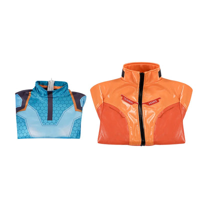 Game Overwatch 2 Juno-cosplaykostuum met pruik, compleet setje, supportheldenkleding, Halloween- en carnavalsoutfit, Juno Teo Minh, dames en meisjes