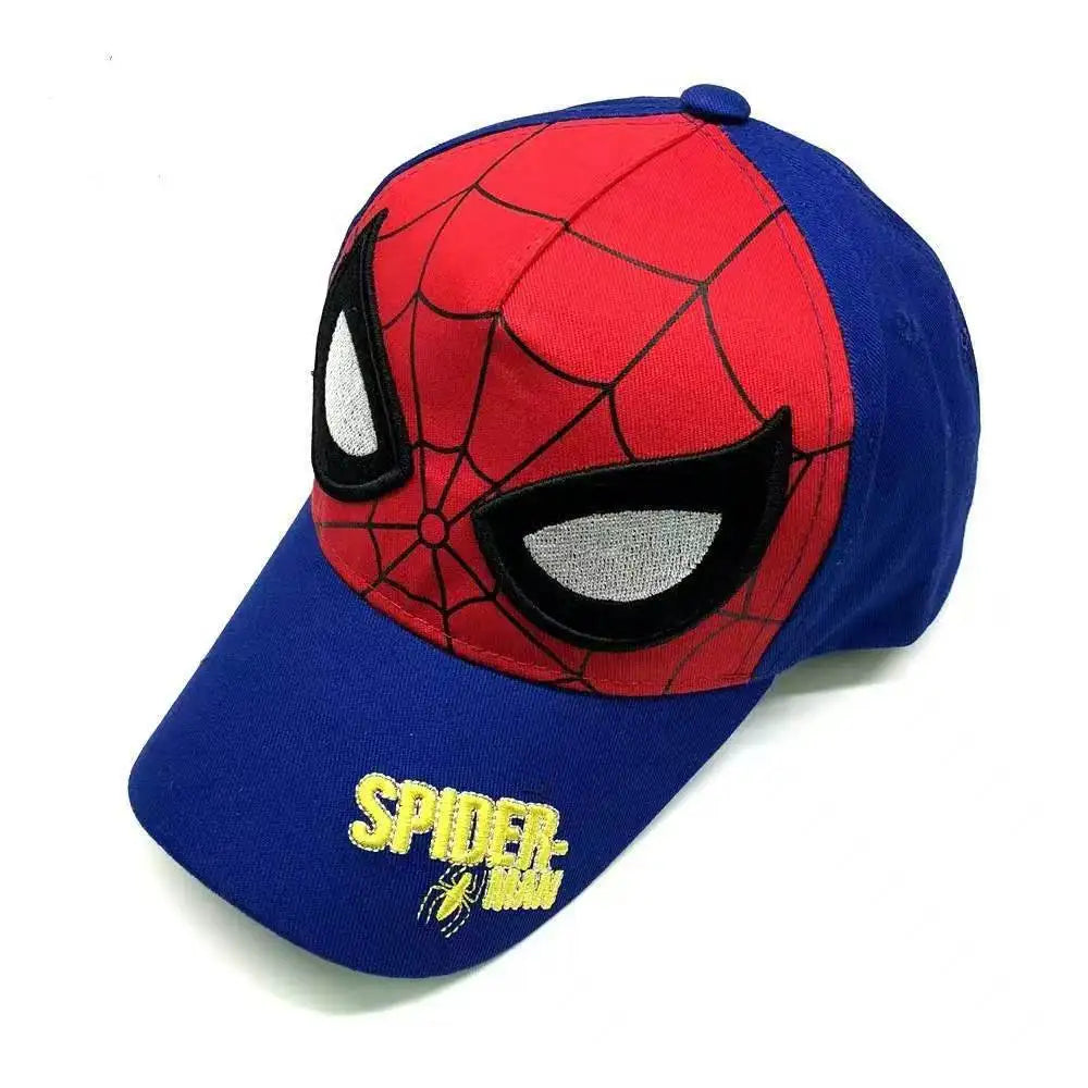 Marvel's new children's cotton skin friendly breathable cartoon sun hat embroidered duckbill cap Spider Man baseball cap