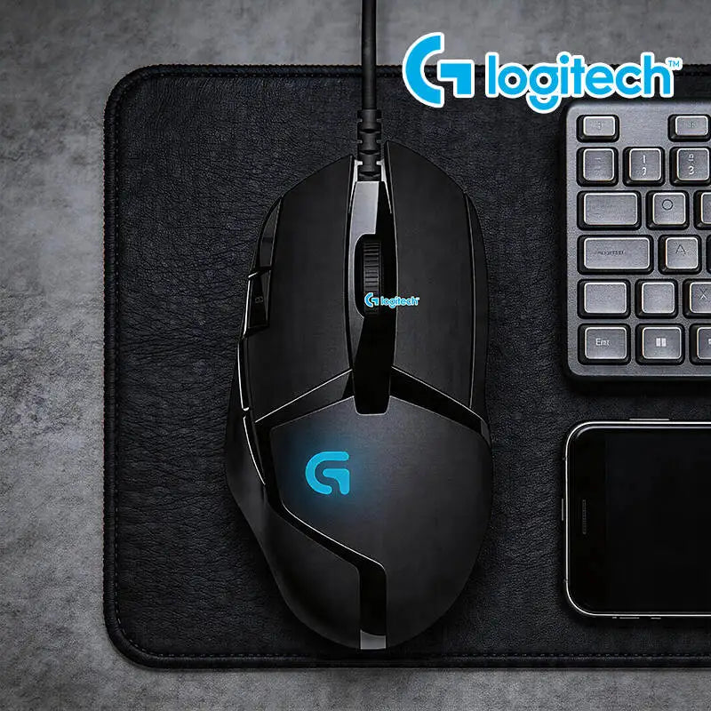 „Logitech G402“ žaidimų pelė su „Fusion Engine“ technologija, 4 DPI nustatymais, 32 bitų procesoriumi ir neslystančia danga profesionaliam konkurenciniam žaidimui