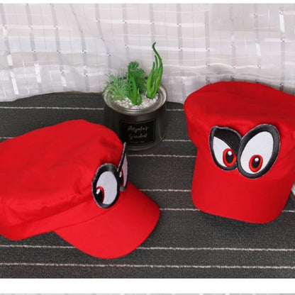 Anime Game Super Luigi Brothers Cosplay Hat Cosplay Odyssey Unisex Adult Funny Big Eyed Sun Hat Baseball Cap