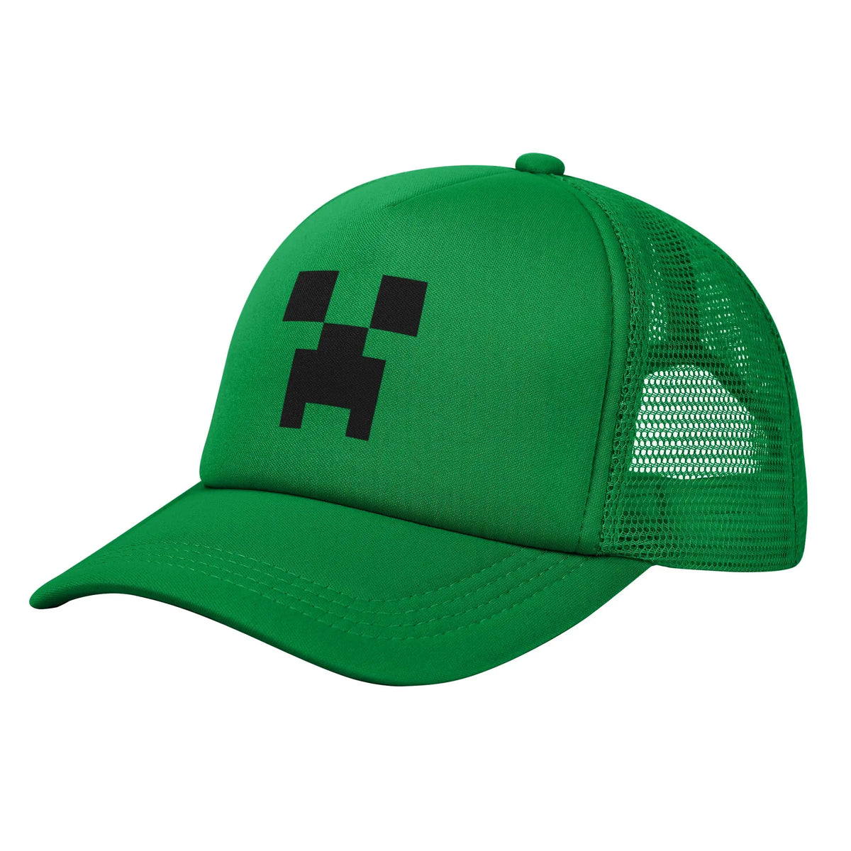 Vuxen Creepers stor urtavla videospel-trucker-keps nätbaseballkeps polyesterhatt solhatt justerbar racingkeps sommar