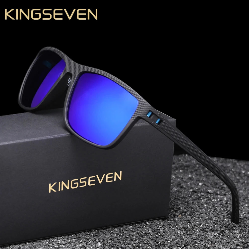 KINGSEVEN Fashion Polarized Sunglasses For Men UV400 Glasses  Rectangle Eyewear Fishing Driving Glasses Holiday