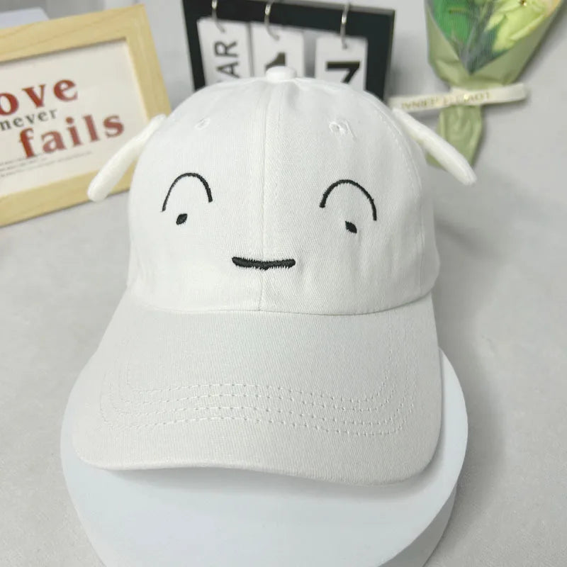 1pc，Cute Cartoon 3D Plush Ears Baseball Cap - Shin-chan & Pig Embroidery Casual Trendy Hat.