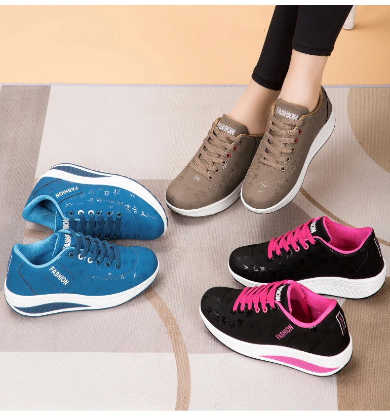 Damen-Sneaker, modische vulkanisierte Damenschuhe, flache Damenschuhe zum Wandern, Plateauschuhe, Übergrößen, Zapatillas Mujer