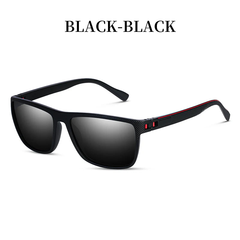 Fashion High Quality Brand New Polarized UV400 Sunglasses Men Women‘s Square Matte Frame Glasses